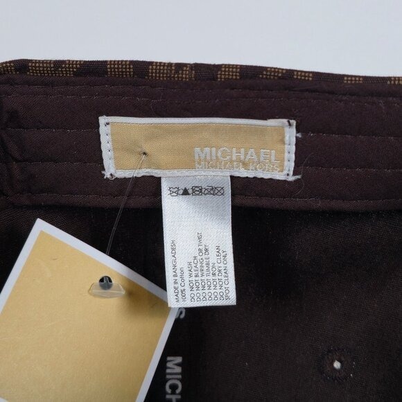 Michael Kors Signature Monogram Baseball Cap - Brown & Tan